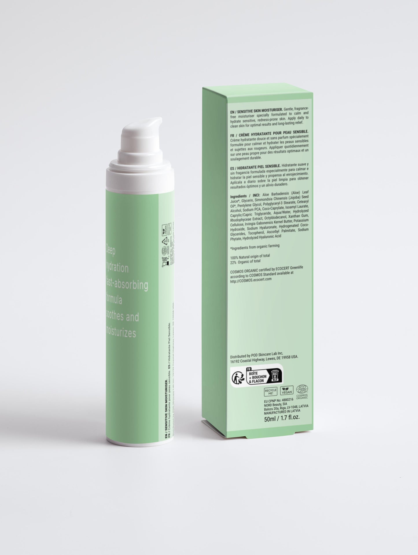 Sensitive Skin Moisturiser, Fragrance Free