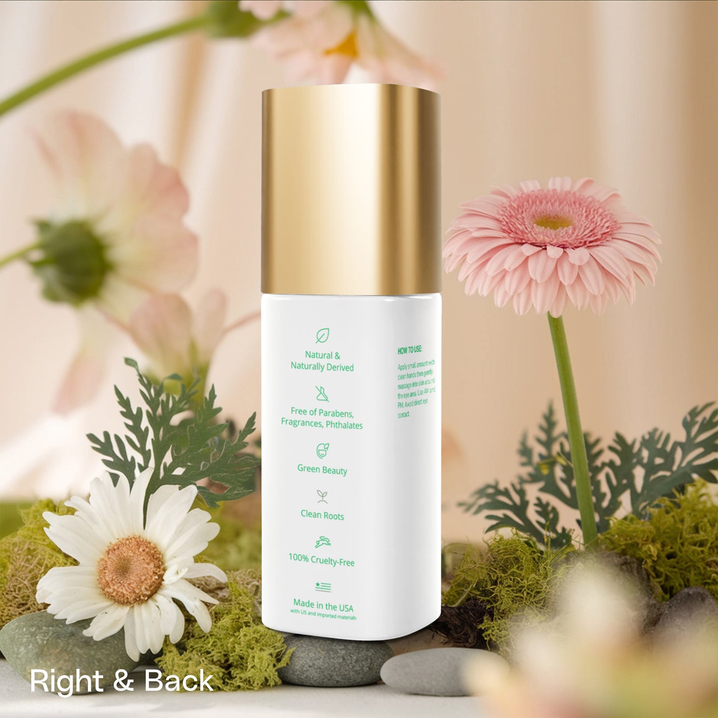 Brighten+Firm Eye Serum: Intensive Renewal Gold Cap