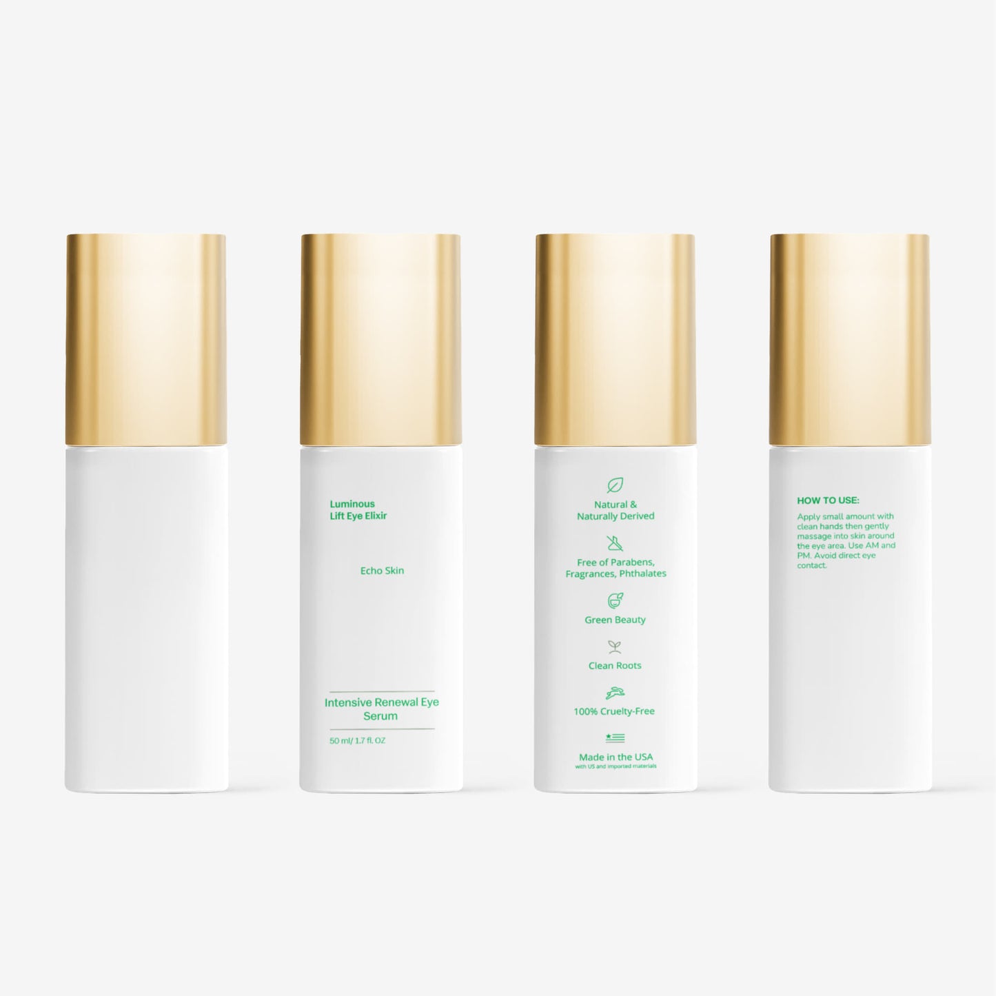 Brighten+Firm Eye Serum: Intensive Renewal Gold Cap