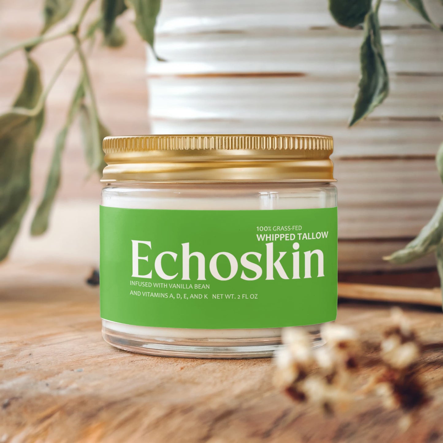 Whipped Grass-Fed Tallow Balm with Vanilla Bean