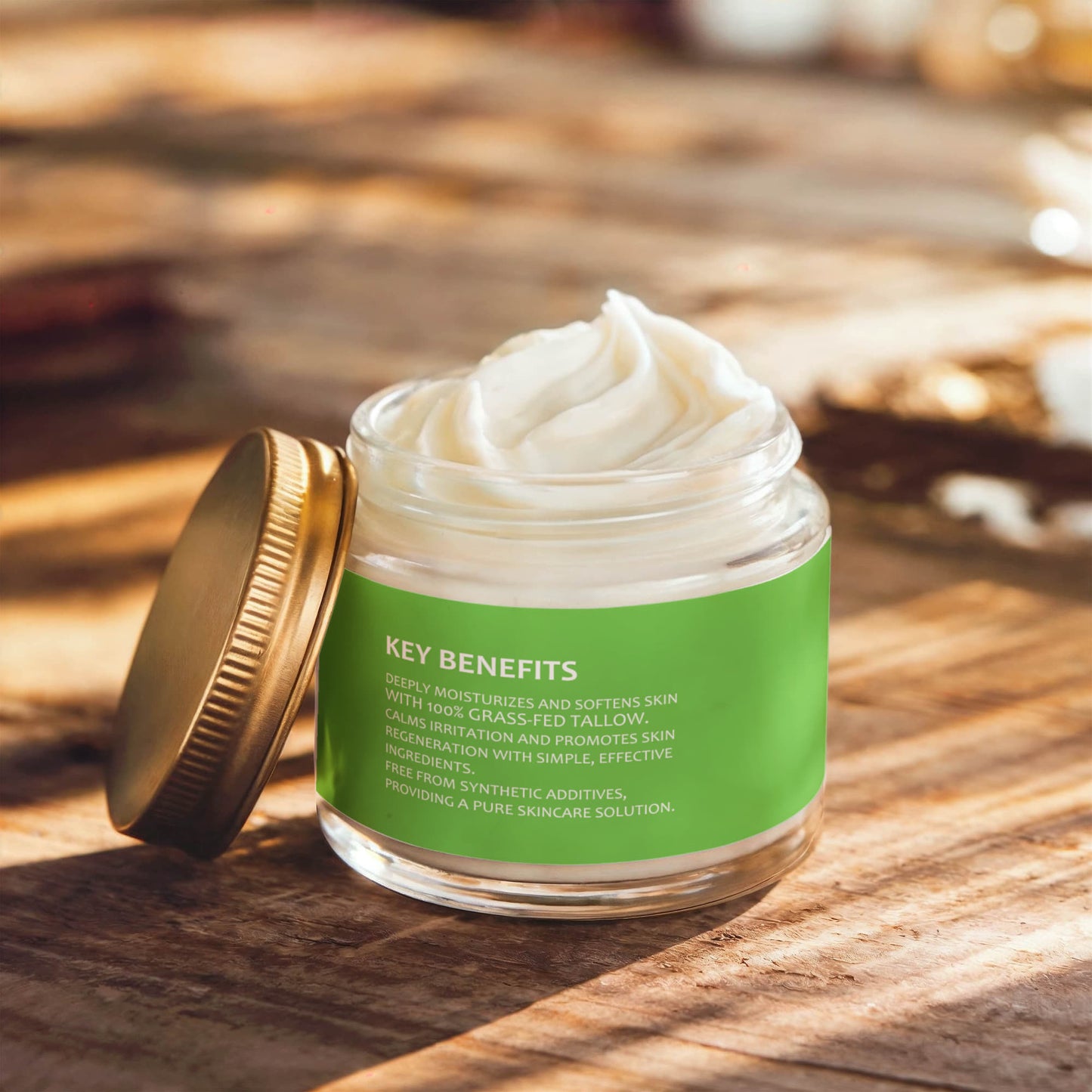 Whipped Grass-Fed Tallow Balm with Vanilla Bean