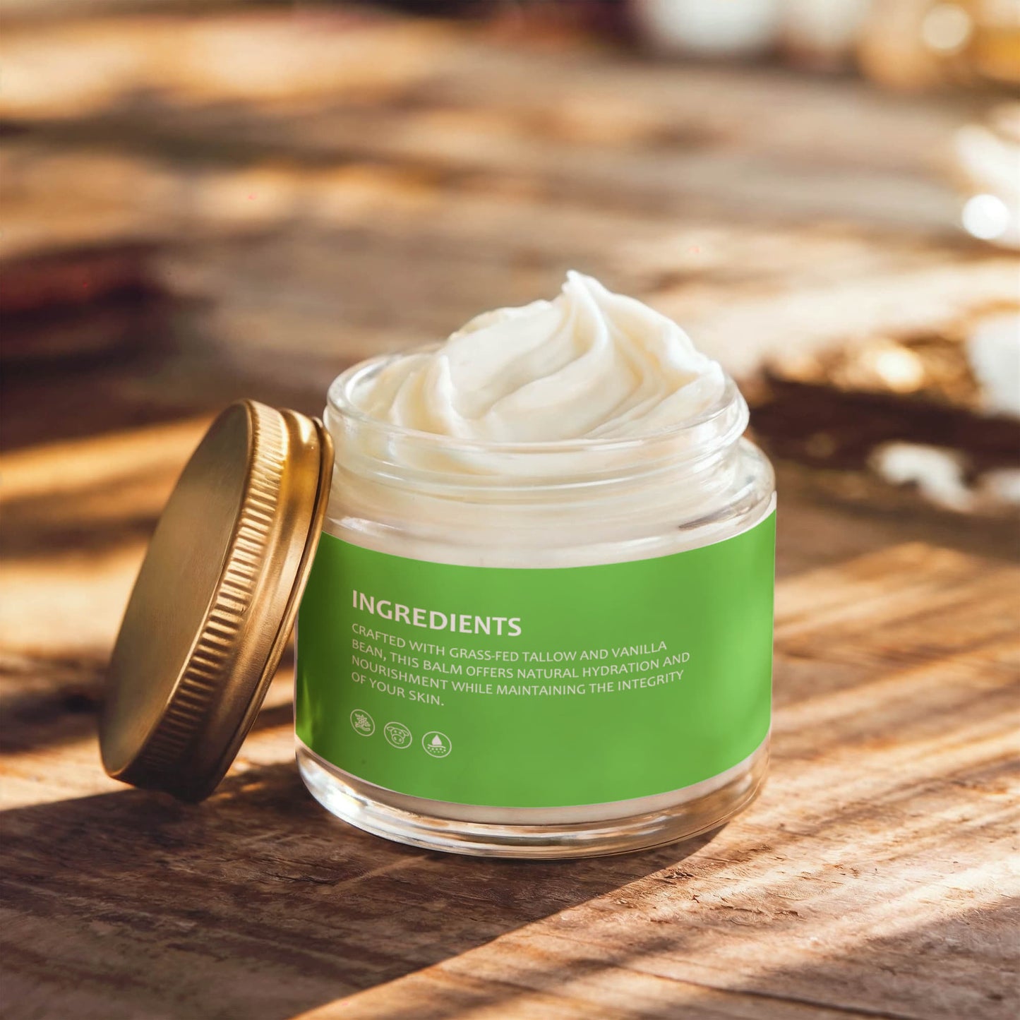 Whipped Grass-Fed Tallow Balm with Vanilla Bean