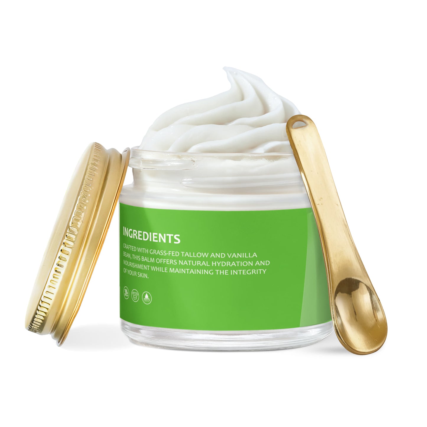 Whipped Grass-Fed Tallow Balm with Vanilla Bean
